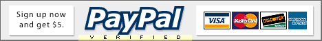 PayPal  Sign up now and get $5.00!